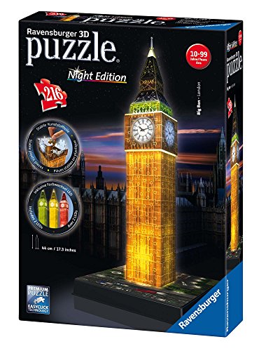 Puzzle RAVENSBURGER 12588 216 Peças Cidade Ravensburger - Quebra-cabeças de encaixar - puzzle, ravensburger, 12588, 216 peças, cidade, big ben, londres