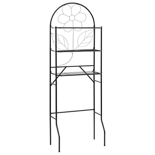 Estante de Casa de Banho vidaXL Preto 60 x 33 x 174 cm vidaXL - Móveis de exterior - preto, 60x33x174cm