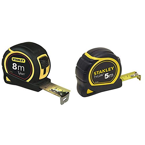 Fita de Medição Stanley 1-30-657 | Azul (Ferramentas) STANLEY - Fitas métricas - nylon, 8 m, 0,15 kg, preto e branco
