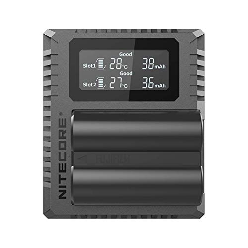 Carregador para Bateria NITECORE FX3 Fujifilm X Series Nitecore - Carregadores de bateria de uso geral - np-77, np-77h, led, usb, dc 5v