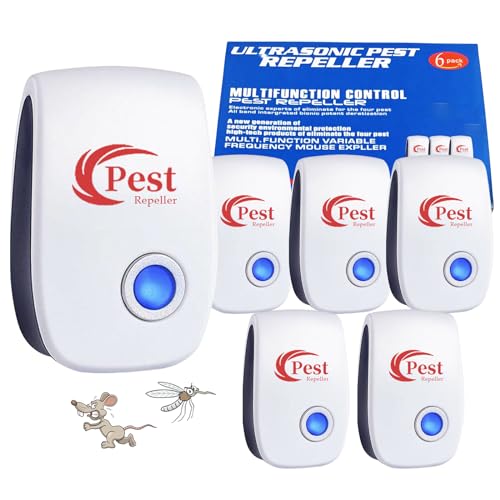 Repelente Ultrassônico de Insetos 6 Pcs HEEGFF - Repelentes de insetos domésticos - ultrassónico, repelente, insetos