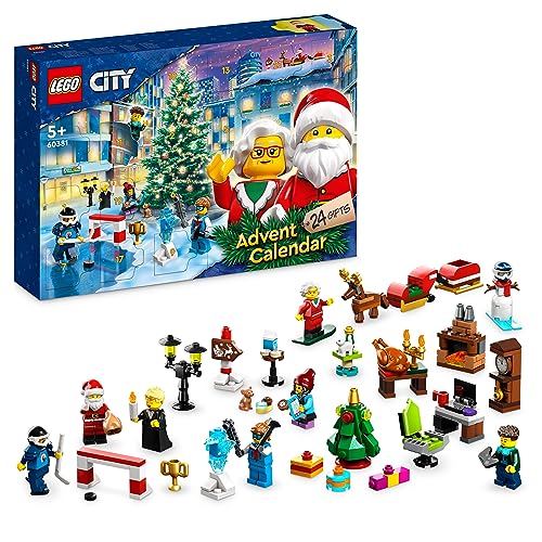 LEGO City: Calendário do Advento 2023 (Idade Mínima Recomendada: 4 anos - 24 Peças) LEGO - Brinquedos - calendário, advento, lego city, 24 peças