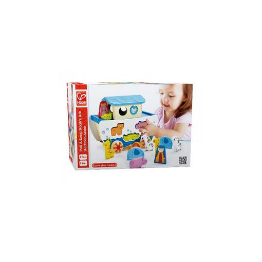 Brinquedo de Construção HAPE Arca (Idade Mínima: 1) HAPE - Brinquedos de empurrar e puxar - construção, arca de noé, animais, encaixe