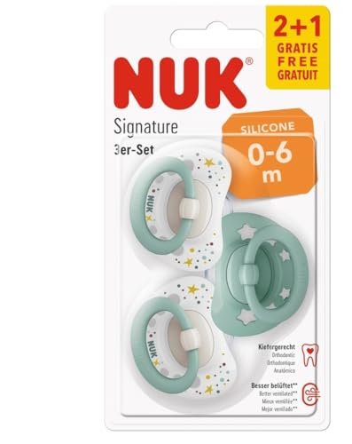 Chupeta NUK Silicone Star (0-6 m - Multicor) NAPA - Cuidados com a higiene oral - silicone, 0-6m, multicor