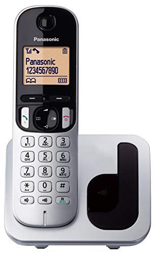 Telefone PANASONIC KX-TGC210 Preto, Prateado Panasonic - Telefonia - preto, prateado