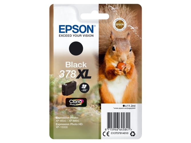 Tinteiro EPSON T3781 Preto (C13T37814020) Epson - Cartuchos de toner e jato de tinta - preto, alto/grande, xp-530, xp-630