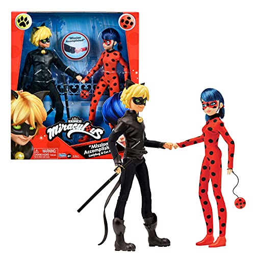 Figuras de Ação LADYBUG Pack Ladybug Y Catnoir (4 anos) BANALINE - Brinquedos - ladybug, cat noir, super-heróis, Papillons