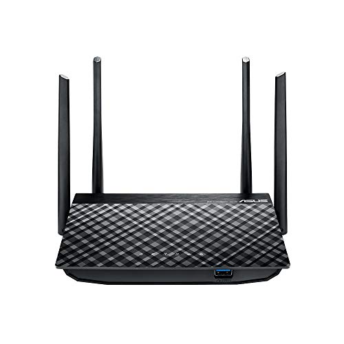 Router Wi-Fi ASUS RT-AC1300G+ (AC1200 - 300 + 867 Mbps) ASUS - Pontes e roteadores - gigabit, 4 antenas, 300 + 867 mbps, design compacto