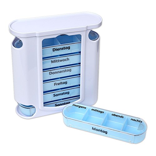 Caixa de Medicamentos SCHRAMM 7 Dias Azul Schramm Onlinehandel - Porta-comprimidos - caixa, medicamentos, schramm, 7 dias, azul