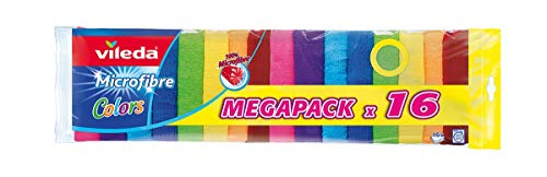 Pano Limpeza VILEDA 152874 (Multicor - 16 Unidades) Vileda - Panos de limpeza de loja e panos de limpeza de uso geral - multicor, microfibras, 16 unidades