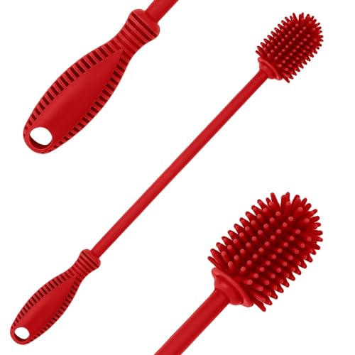 Escova de limpeza de garrafa de água com cabo longo ddLUCK - Suprimentos de limpeza doméstica - escova, limpeza, garrafa de água, cabo longo