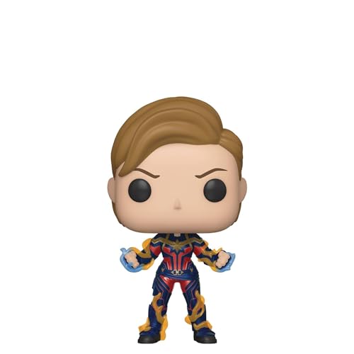 Figura FUNKO POP! Marvel: Endgame - Captain Marvel (Energized) Funko - Bonecos de ação e brinquedo - figura, funko pop, marvel, Endgame, captain marvel, energized