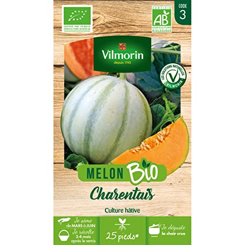Sementes de Cestos de Melão Charentais Orgânicos Vilmorin - Sementes - sementes, orgânicas, melão charentais