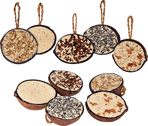 Comida para Pássaros DOBAR Coco (10 unidades) dobar - Alimentos para pássaros - cereais, óleos, gorduras, sementes, minerais