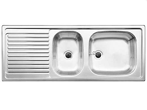 Lavabo de Casa de Banho BLANCO EZS 11 X 4 BLANCO - Pias de cozinha e utilidade - aço inoxidável, elegante, 110x43,5cm
