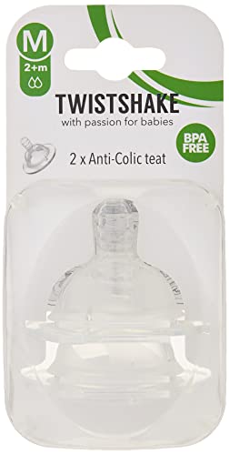 Tetina TWISTSHAKE Anti-Cólico (0-6 meses) Twistshake - Bicos e forros para mamadeiras de bebê - anti-cólico, 0-6 meses, design natural