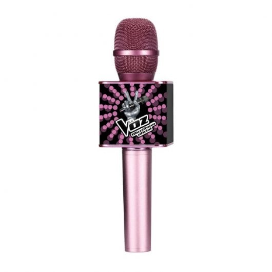 Microfone KARAOKE OFICIAL LA VOZ ROJA Y NEGRO Toy Lab - Microfones - karaoke, oficial, voz roja e negro