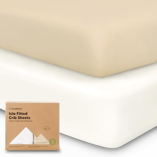 Sábanas para Berço 2X100% Algodão Organico Cor: Cinzento KeaBabies - Móveis para bebês e crianças pequenas - algodão, orgânico, cinzento, berço