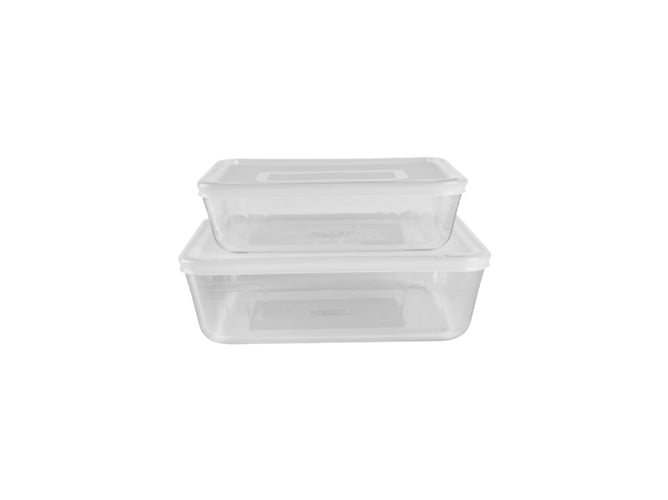 Pyrex Rectangular Rectangular With Lid 22 Cm Pyrex - Utensílios de cozinha - 22 cm, vidro, microondas, lavável