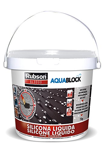 Silicone Líquido Impermeabilizante RUBSON Sl3000 Branco 1Kg RUBSON - Revestimentos protetores e selantes - silicone líquido, impermeável, resistente à água, flexível, 100% estanque