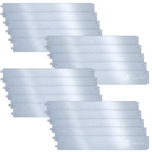 Vounot 20M Galvanized Metal Border For Lawn And Garden VOUNOT - Móveis de exterior - 20m, acero galvanizado, 0,7 mm, plateado