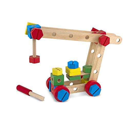 Jogo de Construção MELISSA & DOUG 63444 (3 anos) Melissa & Doug - Brinquedos - 48 peças, porcas, parafusos, construção