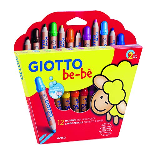 Lápis Cor GIOOTTO Be-Bè 466500 (12 Un) Giotto be-bè - Lápis - cor, bebé, 12 unidades