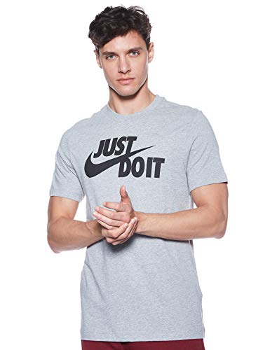 T-shirt para Homem NIKE M Just Do It Swoosh Preto para Fitness (L) Nike - Camisas e tops - t-shirt, homem, nike, just do it, swoosh, fitness