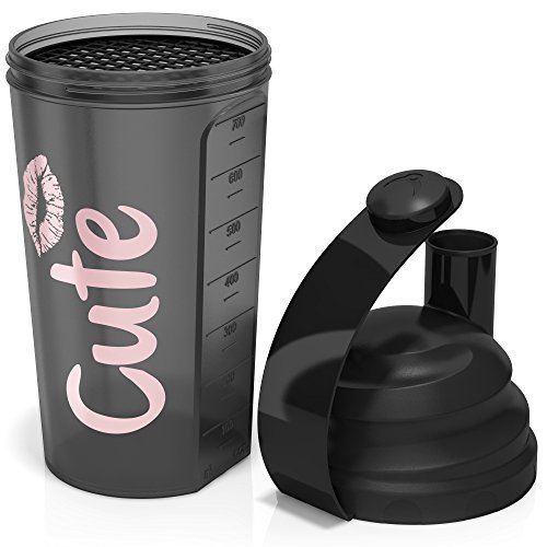 Cute Nutrition Shake Cup Preto 700 Ml CUTE NUTRITION Cute Nutrition - Garrafas de água - 700 ml, preto