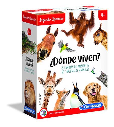 Jogos Didáticos CLEMENTONI 4005554163684 (6 anos) CLEMENTONI - Brinquedos de leitura - jogos didáticos, 6 anos, zoo, animais