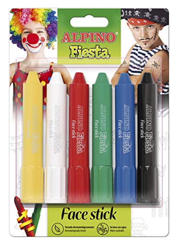 Alpino Maquilhagem Face Stick 6 Unidades Alpino - Instrumentos de escrita e desenho - maquilhagem, face stick, 6 unidades, prático, retrátil
