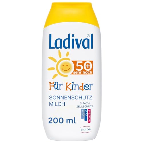 Leite Solar Infantil Spf 50+ 200 Ml LADIVAL STADA Arzneimittel AG - Banho e corpo - spf50+, uvb, resistente à água, bebés