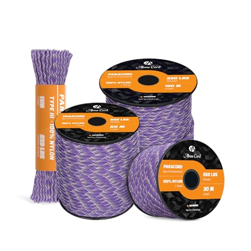 Corda para Campismo ABMA 550/4mm 50M (50 m) Abma Cord - Cabos e cordas de hardware - 50 m, nylon, 4 mm