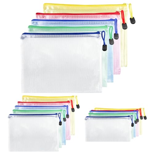Bolsas de Arquivo BREVANZA (15 Un - A4) Brevanza - Equipamento de escritório - 15 unidades, a4, fecho éclair, proteção