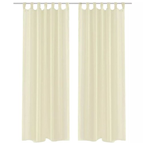 Conjunto de 2 cortinas vidaXL 140x225 cm (Cama e Leito) vidaXL - Cortinas e cortinados - 140x225 cm, cortina, vidaxl