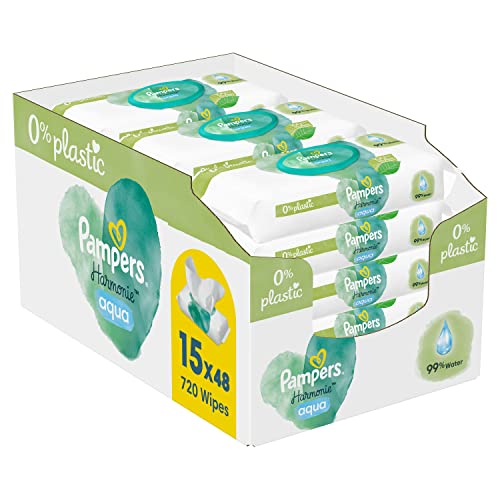 Fraldas Húmidas PAMPERS Harmonie Aqua (15x48cm) Procter & Gamble - Banho e corpo - húmida, pampers, harmonia aqua