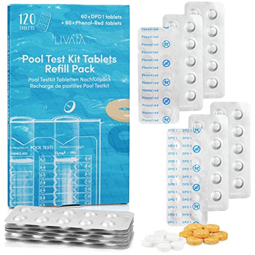 Teste de Cloro e PH para Piscinas HANNOVER (Recondicionado Como Novo) LIVAIA - Acessórios para piscina e spa - piscinas, 1000-20000 litros, fenol vermelhas, DPD