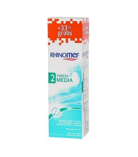 RhinoMer Force 2 XL 180ml - Spray de limpeza de dentes Laboratorios Farmacéuticos - Banho e corpo - 180ml, limpeza nasal, fissuras nasais, descongestante