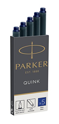 Tinta de Carvão PARKER 1950384 Azul (Multicor) PARKER - Tinta e recargas de caneta - multicor, tinta de carvão, PARker, recargas