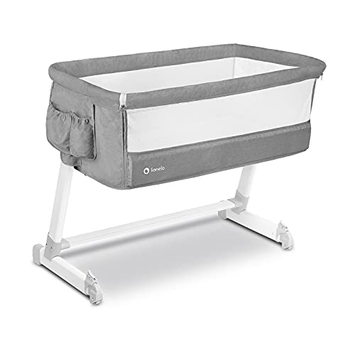 Berço de Viagem LIONELO Co-Sleeping Theo Concret LIONELO - Acessórios para berço e cama infantil - berço, viagem, co-sleeping, concret
