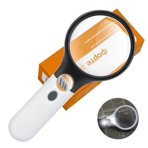 Lupas MXTIMWAN com Luz Led 3X45X (Recondicionado Como Novo) MXTIMWAN - Lupas - 3 luzes LED, aumento, proteção olhos, recondicionado