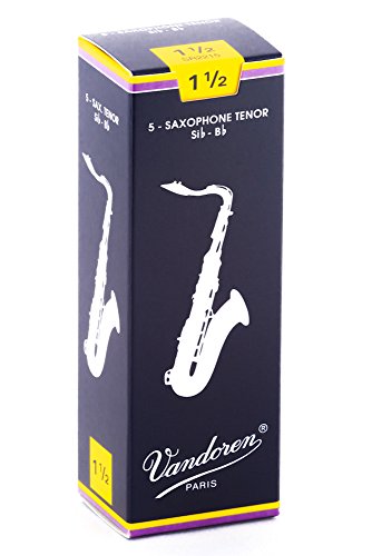 Vandoren Saxophone Reeds Tenor SR2215 Force 1.5 VANDOREN - Acessórios para instrumentos de sopro de madeira - tenor, 1.5, resistente, expressão