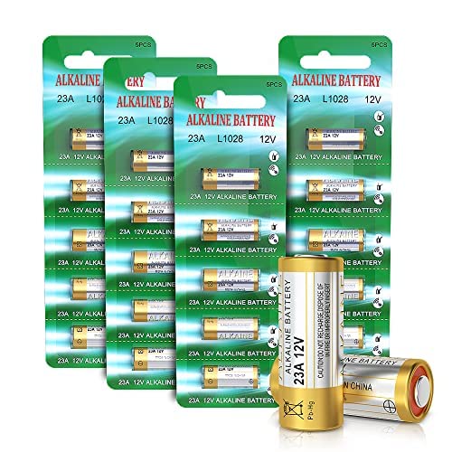 Pilhas Alcalinas 23A, 12V, A23S, Mn21/23, L1028, A23, 12V, 20 Unidades avmzvo - Baterias - pilha alcalina, 12V, 23A, 20 unidades