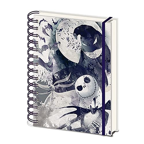 Caderno SHERWOOD Nightmare Before Christmas Water Colour (A5) 
Marca:
Pyramid
 - Cadernos e bloco de notas - A5, capa cartão, páginas Wiro, fecho éclair