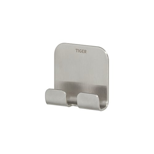 Tigre Broca de Aço Inoxidável para Fixação 4,9X5X2 Cm Tiger - Ganchos para roupão - aço inoxidável, fixação, 4,9x5x2 cm