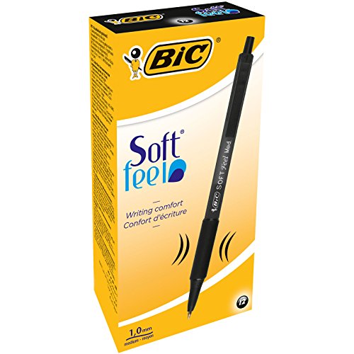 Esferográfica Bic Soft Feel Clic 1.0mm Preto BIC - Canetas - preto, ergonômico, retrátil, 1.0mm