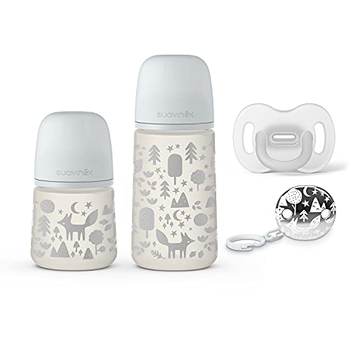 Conjunto de biberões suavinex sx pro 0-6 meses Suavinex - Biberões - tetina, 150ml, 270ml, chupete, broche