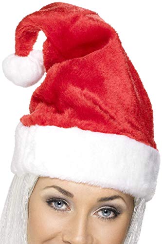 Chapéu de Papai Noel DISFRAZZES Vermelho Deluxe (Tam: Tamanho Único) DISFRAZZES - Brincadeira de faz de conta - vermelho, deluxe, papai noel