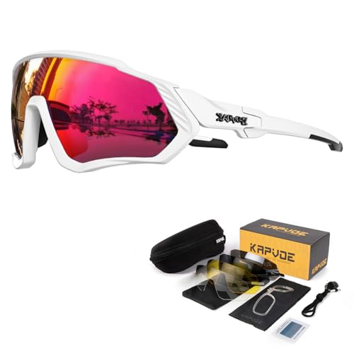 Óculos de Ciclismo Kapvoe 5 Lentes Interchangeable KAPVOE - Óculos de sol - óculos, ciclismo, kapvoe, lentes intercambiáveis