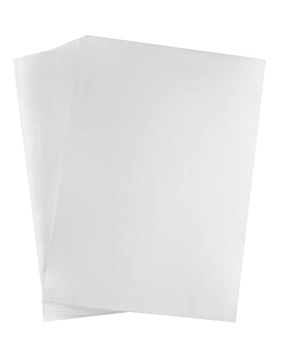 Folhas de Impressão QWORK Transparente QWORK - Papel de impressora e copiadora - 50 folhas, 210x297mm, papel transparente, laser e copiadora
